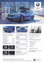 3-Series accessories & performance parts leaflet, 2 pages, 2020, Dutch language