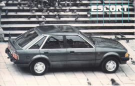 Escort 5-Door, A6-size postcard , international, 1981