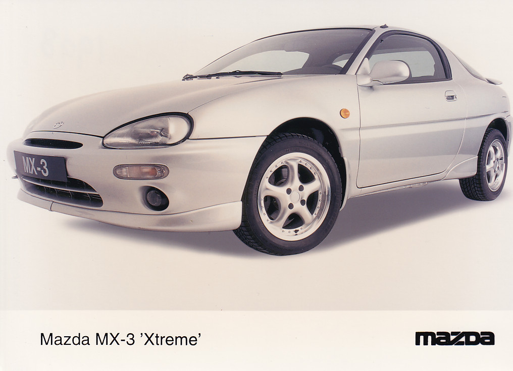 Mazda MX-3 "Xtreme", press photo, Dutch, 1998