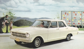 Chevy II "300" 4-Door Sedan, US postcard, standard size, 1962