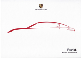 Panamera GTS intro brochure in cover, 46 + 16 pages, 10/2011, hard covers, German