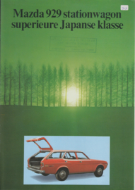 929 Station Wagon brochure, 4 pages, about 1974, Dutch language