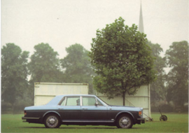 Mulsanne Turbo, DIN A6-size postcard, 1985, English language