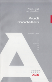 All model pricelist brochure, 132 small pages, 01/1999, Dutch language