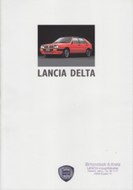 Delta brochure with Integrale, A4-size, 18 pages, 1/1988, German language