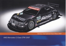 AMG-Mercedes C-Class DTM 2007, A6-size postcard, Geneva 2007