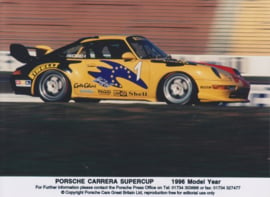 911 Carrera Supercup racer, press photo, UK, 1996