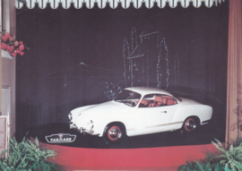 Karmann portfolio with 5 different A6-size postcards, 1980s, German