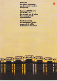 5-Series program brochure, 12 pages, Autumn 1984, Dutch language