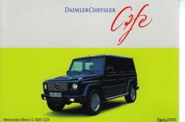 Mercedes-Benz G 400 CDI, A6-size postcard, Paris 2000