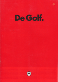 Golf brochure, 24 pages,  A4-size, Dutch language, 01/1985