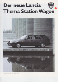 Thema Station Wagon folder, A4-size, 8 pages, 7/1987, German language