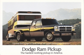 Ram Pickup, US postcard, continental size, 1993