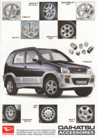 Sirion & Terios wheels leaflet, 2 pages, about 1998, A4-size, Dutch language