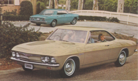 Corvair 500 Sport Coupe & Sedan, US postcard, standard size, 1965, # 1