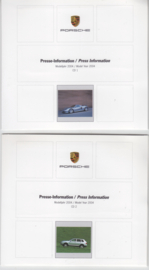 Porsche 2004 Press Kit Frankfurt 2003, 2x CD-Roms with pictures & small booklet, factory-issued,  English text