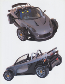 Elise 340R production version, 2 page leaflet, 25 x 19,5 cm, factory-issued, English
