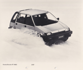 Honda Shuttle RT 4WD, large press photo, Europe, 2/1987