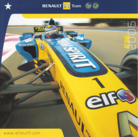 R26 Formula 1 team, square postcard, 2006