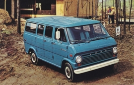 Econoline Van, US postcard, standard size, 1970