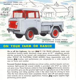 Forward Control Truck FC-150, US foldovercard,  approx. 1956, # W-FC-11