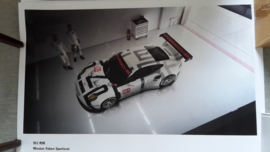911 RSR sportscar large original factory poster, published 02/2015