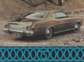 Gold Duster 2-Door Sport Coupe, US postcard, size 14,5 x11 cm, 1975