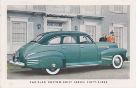 Series Sixty-Three Custom-Built Sedan, US postcard, standard size, 1941