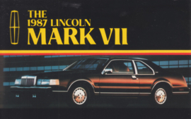Continental Mark VII, US postcard, standard size, 1987