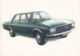 100 LS Sedan, DIN A6 postcard, German/English language, early 1970s