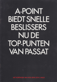 Passat II special editions brochure, 8 pages., A4-size, Dutch language, 1988