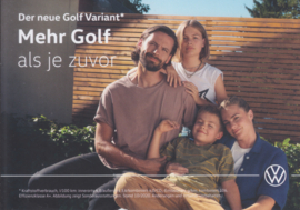 Golf Variant postcard, DIN A6-size, German langage, 10/2020