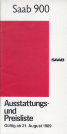 900  pricelist brochure, 18 pages, 8/1989, German language, # 01/90 Sept. 89