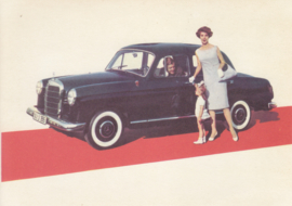 180 D Sedan, A6-size, German card with 4 languages, 1960