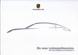 Panamera & Panamera 4 intro brochure, 48 pages, 01/2010, hard covers, German