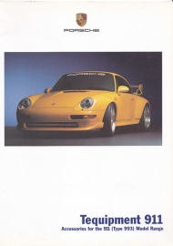 911 Tequipment (993) brochure, 24 pages, 08/2001, English