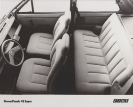 Fiat Panda 45 Super interior, press photo, Italy, 1983