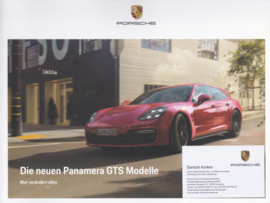 Panamera GTS brochure, 36 large pages, 10/2018, German language