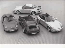 Porsche 1994 Press Kit Frankfurt 1993, press sheets & photo's, factory-issued,  English language