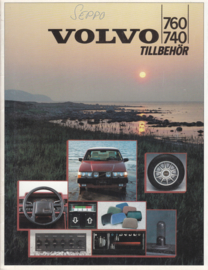 740/760 Sedan & Wagon Accessories brochure, 36 pages, 1985, Swedish language
