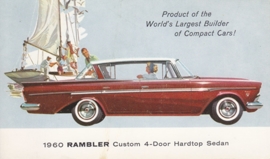 Custom 4-Door Hardtop Sedan, US postcard, standard size, 1960, # AM-60-8037H