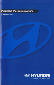 Price booklet all models, 28 small pages, 02/2001, Dutch language