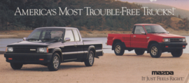 Pick-ups models, 1990, US postcard, oblong card