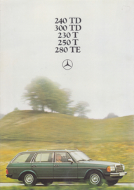 240TD/300TD/230T/250T/280TE model brochure, 12 pages, 2/1978, Dutch language
