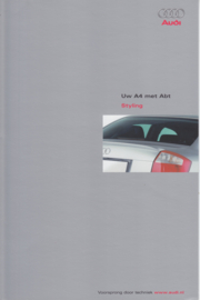 A4 ABT Tuning folder, 4 pages, 06/2002, Dutch language