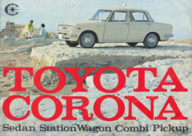 Corona Sedan/Station Wagon/Combi/Pickup brochure, 8 pages,  about 1966, English language