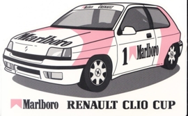 Renault Clio Cup Marlboro, sticker, 9,5 x 15 cm