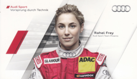 Racing driver Rahel Frey, postcard 2011 season, German language