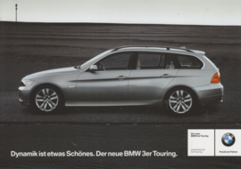 BMW 3-series Touring, fact card, 21x15 cm, Germany, c2008