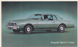 Impala Sport Coupe, US postcard, standard size, 1979